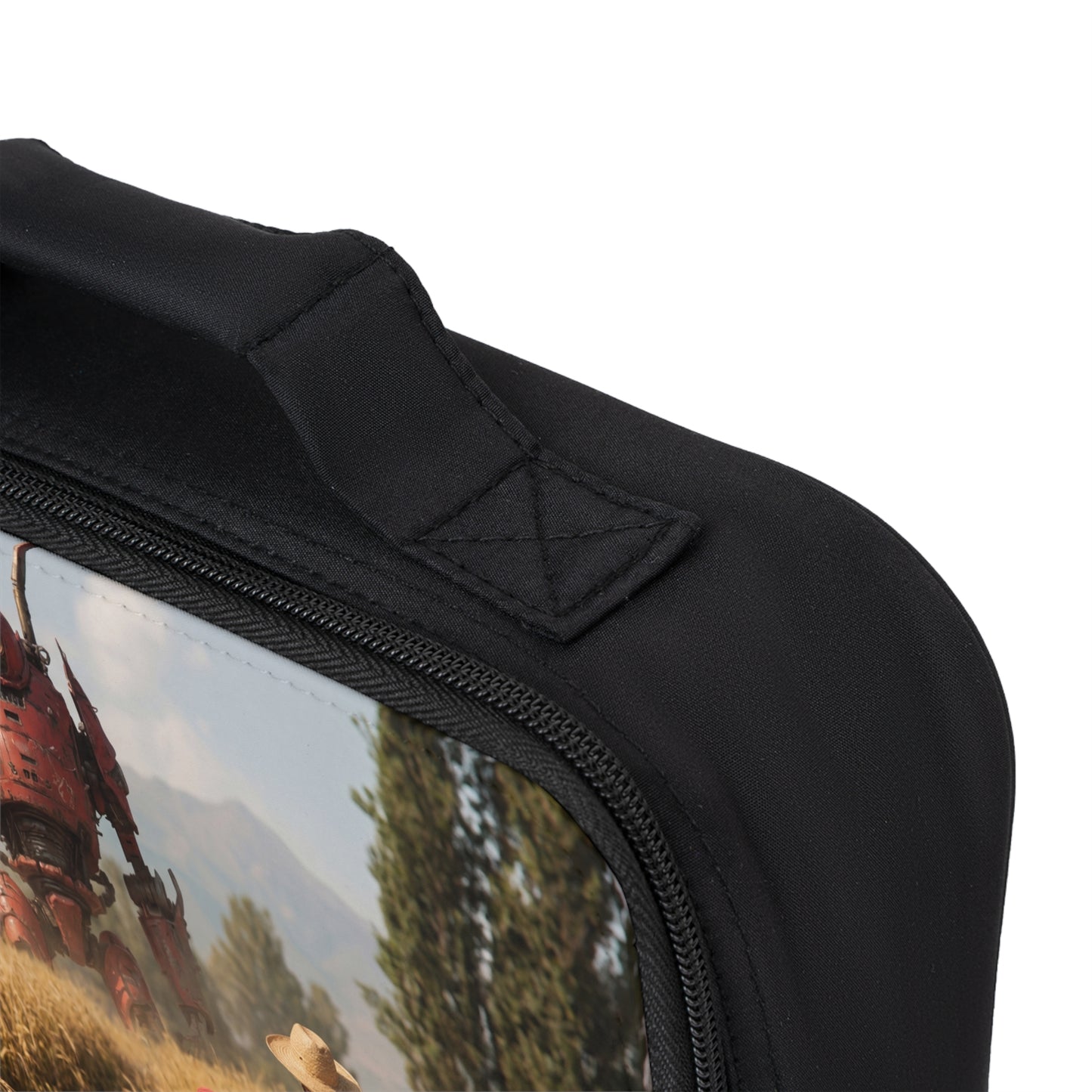 Rusty Guardian Lunch Bag – Wheat Field Encounter with a Giant Robot