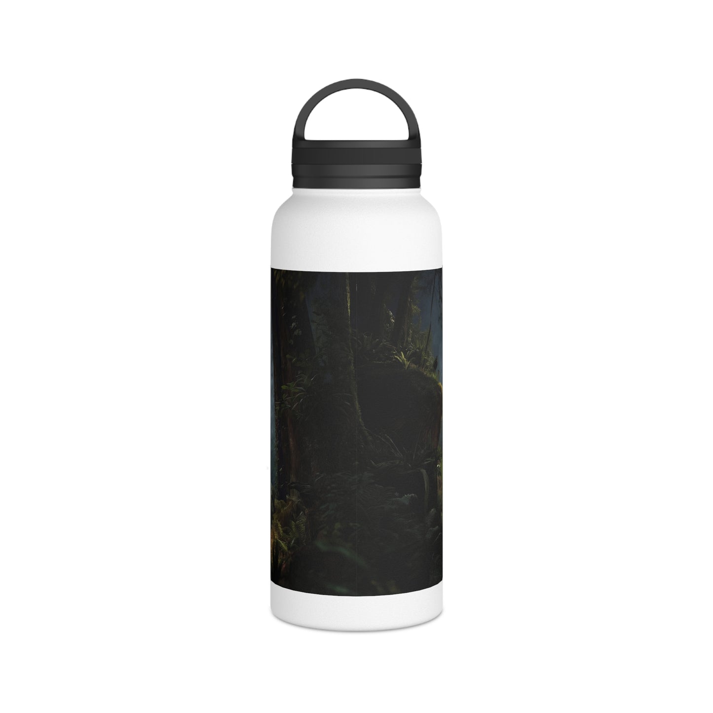 Lungs of the Wild Stainless Steel Water Bottle, Handle Lid – Breath of the Ancient Grove