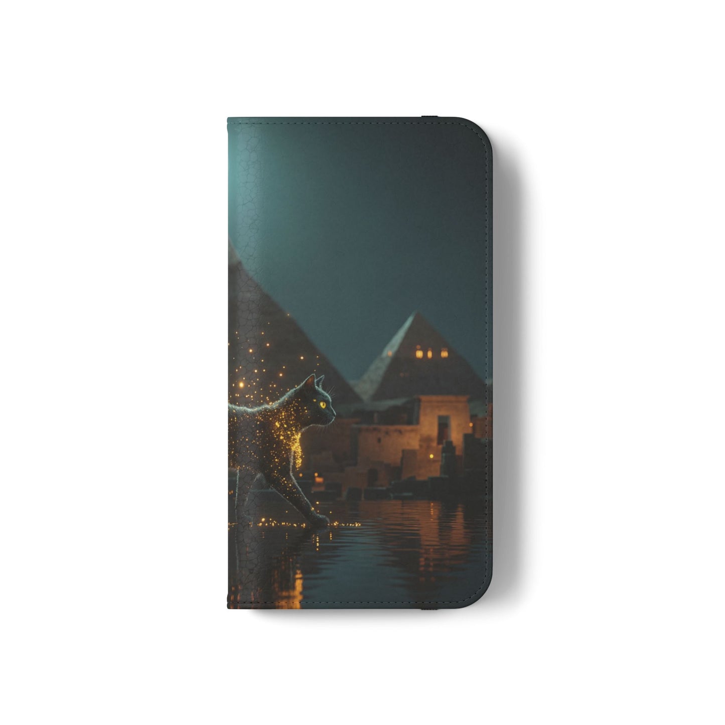 Celestial Vortex Flip Cases – Indigo Cloud Dreamscape