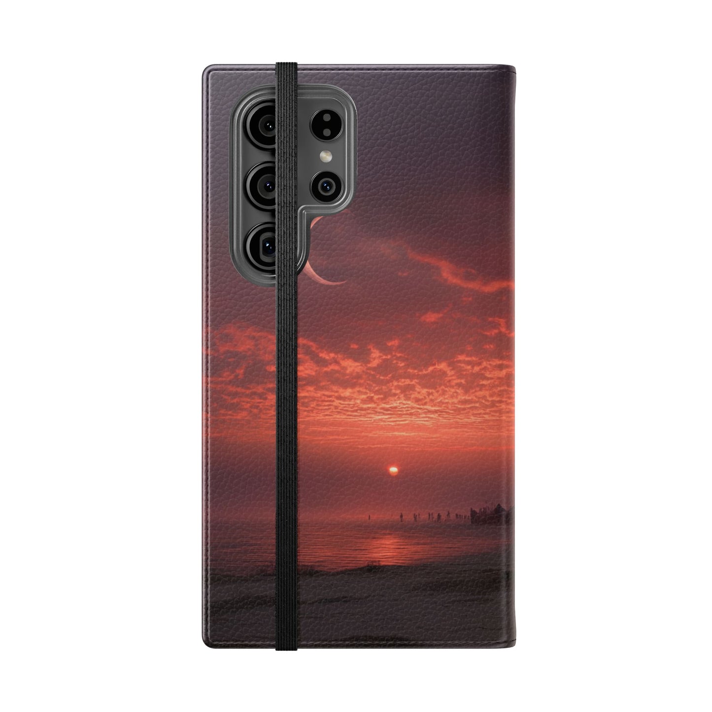 Twilight Sentinel Flip Cases – Moonlit Stairway to the Horizon