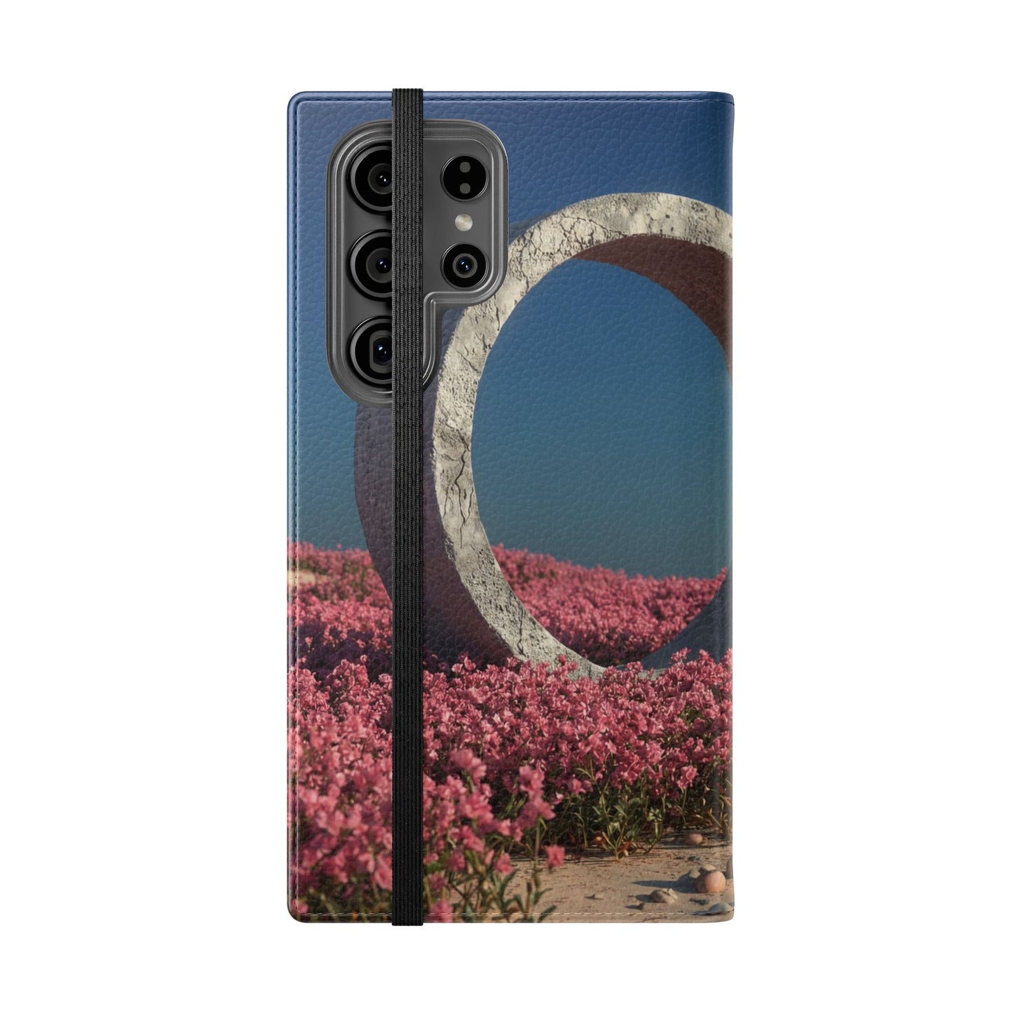 Stone Circle Flip Cases – Pink Flower Field Monument