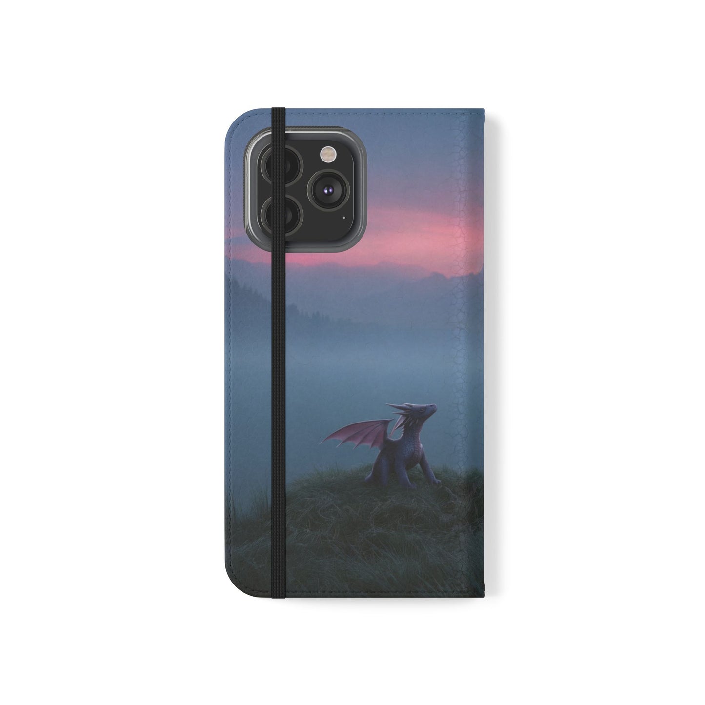 Silent Guardian Flip Cases – Misty Dawn Warrior and Dragon Companion