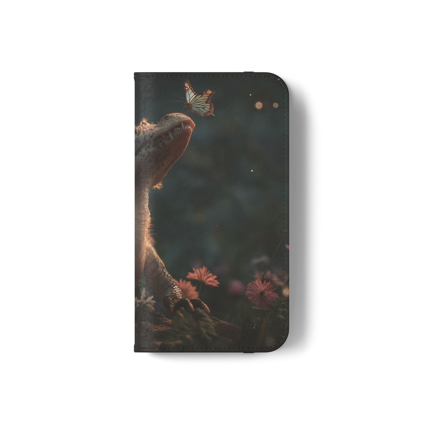Crocodile Butterfly Flip Cases – Tender Guardian with Moth Companion