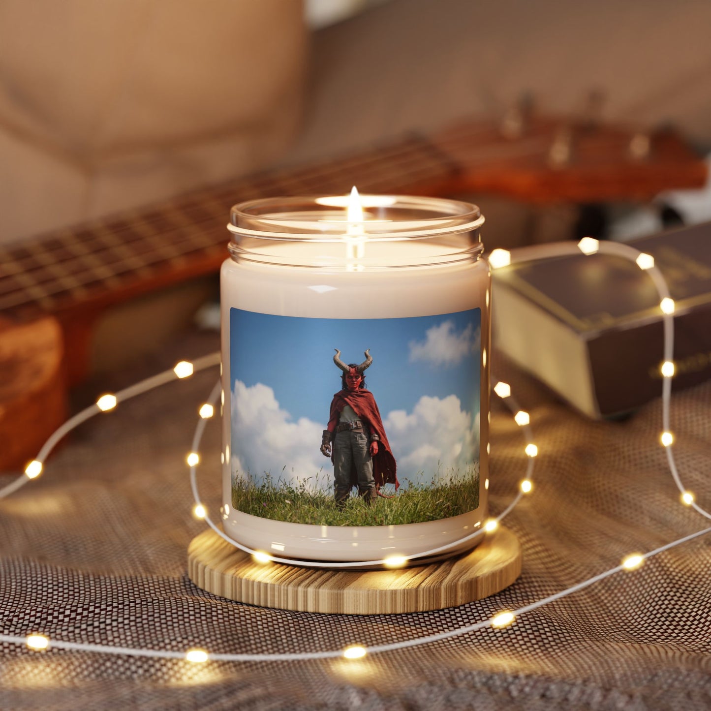 Horned Guardian Scented Soy Candle, 9oz – Sunlit Meadow Solitude