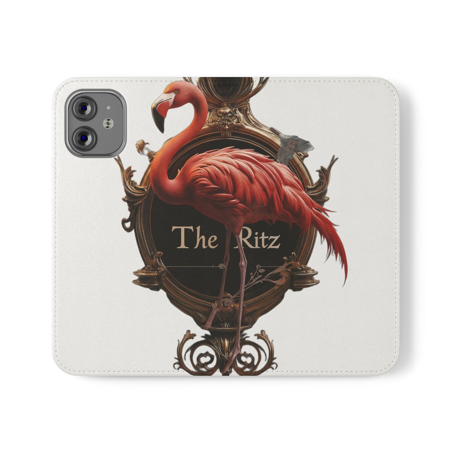 The Ritz Flamingo Flip Cases – Gilded Ornate Frame Art Design