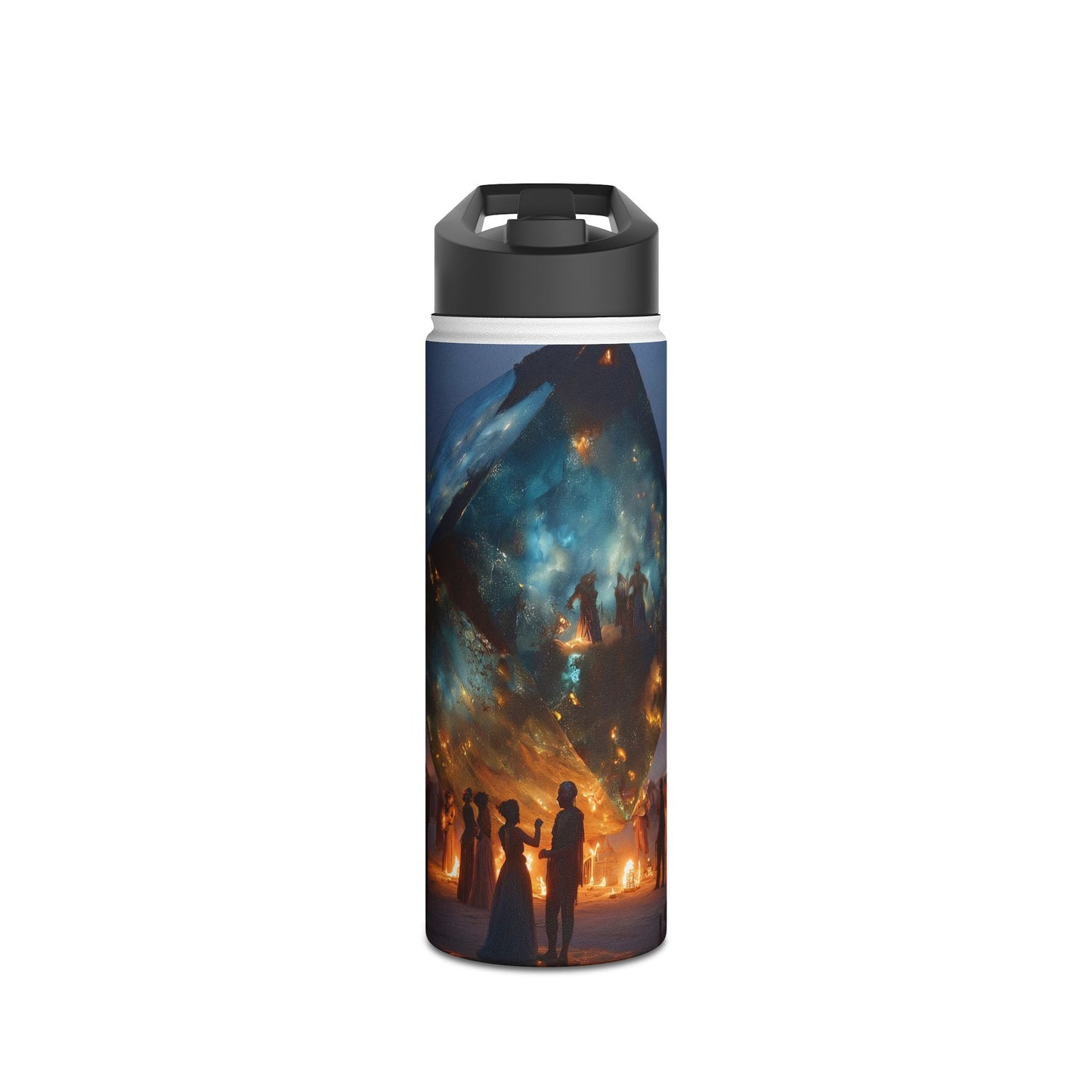 Celestial Cube Water Bottle – Gateway to a Starlit Ceremony