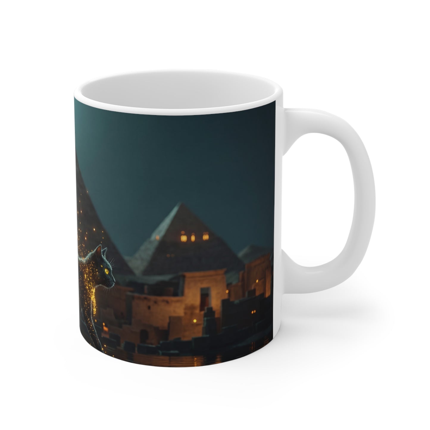 Celestial Cat Ceramic Mugs (11oz\15oz\20oz) – Starlight Walker of the Nile