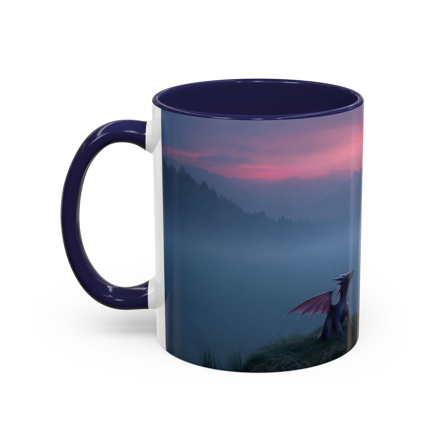 Sentinel and Dragon Accent Coffee Mug (11, 15oz) – Twilight Summit Rest