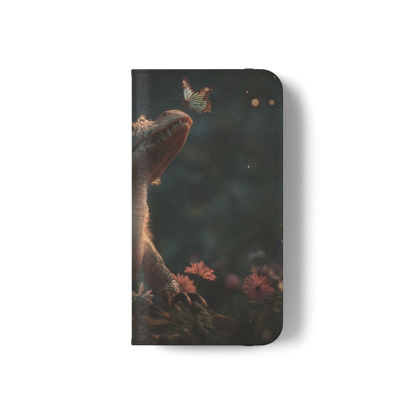 Crocodile Butterfly Flip Cases – Tender Guardian with Moth Companion