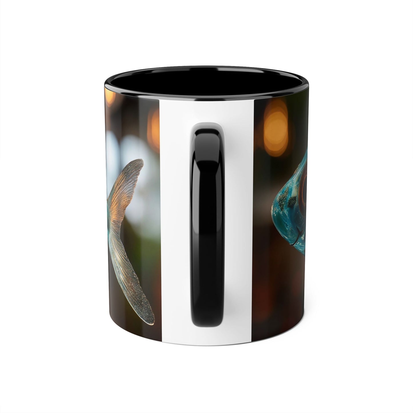 Whispering Forest Fish Mug – Bioluminescent Haven, 11oz