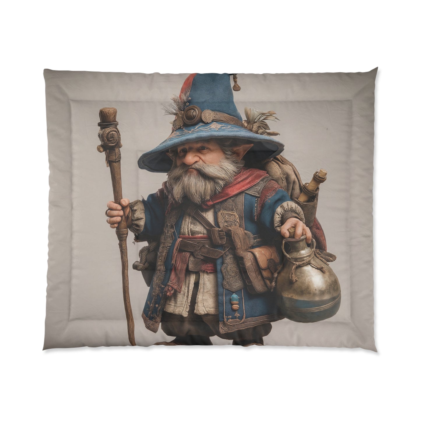 Wandering Wizard Comforter – Whimsical Traveler’s Journey Dreamscape