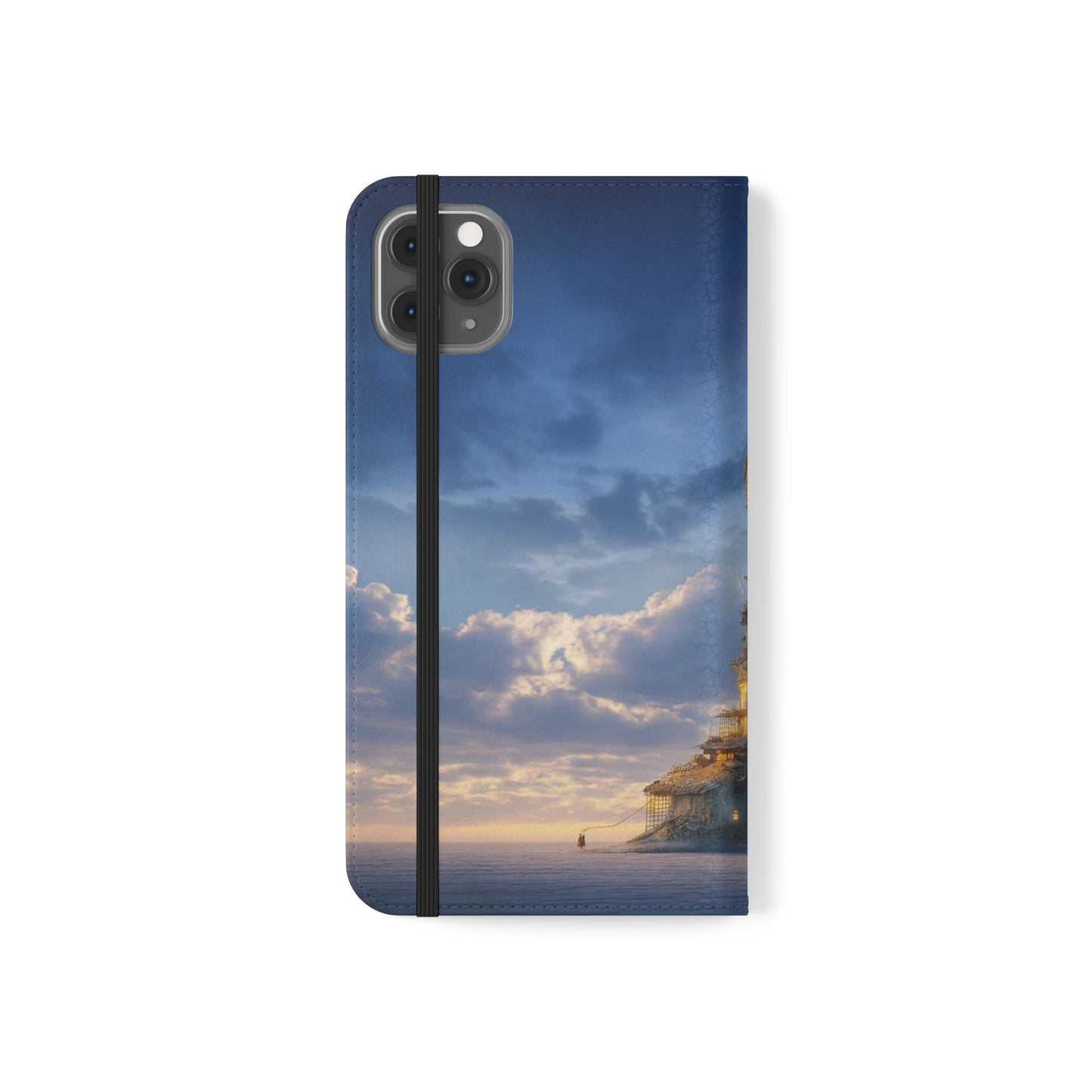 Twilight Sentinel Flip Cases – Lighthouse on a Storm-Tossed Sea