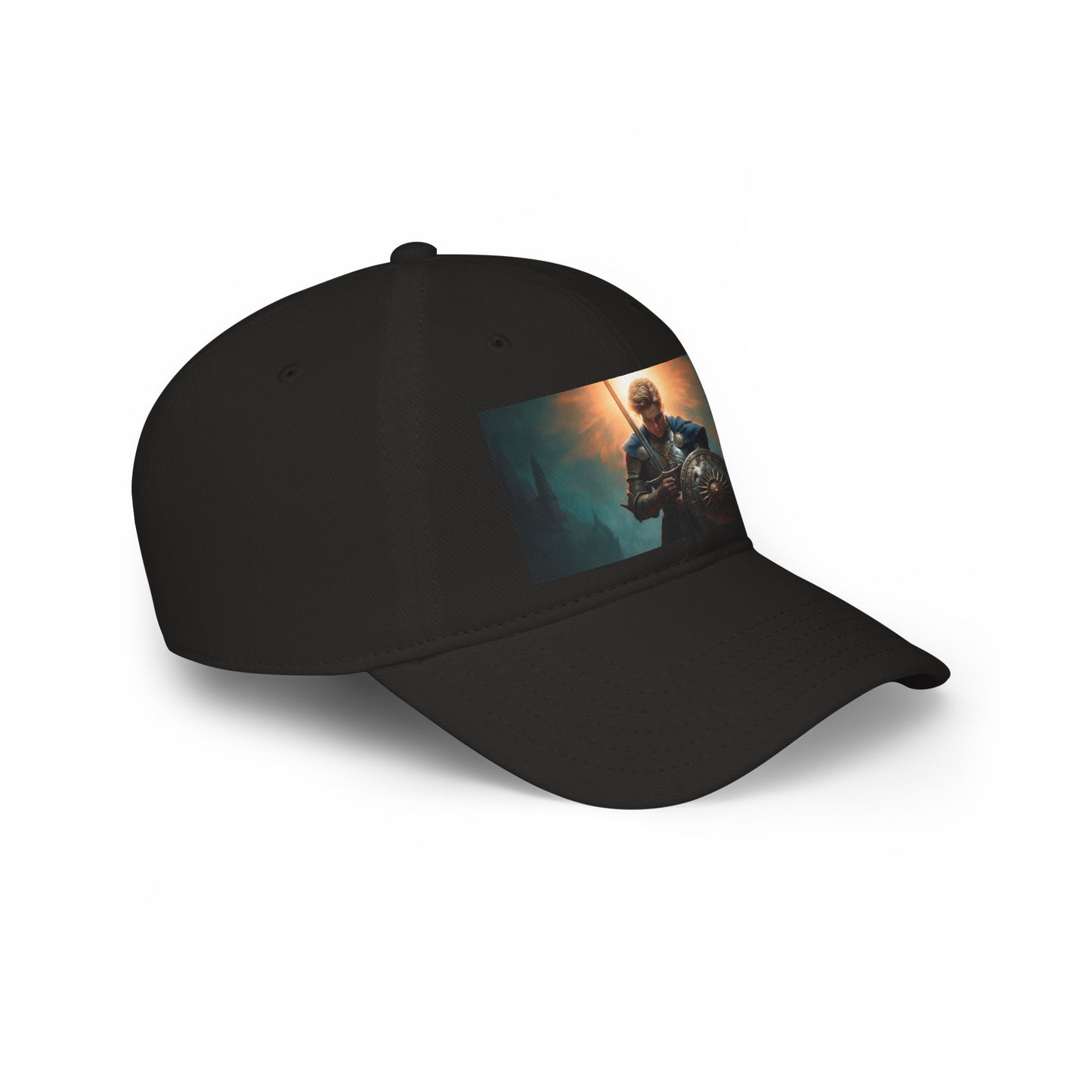 Dawn-Clad Sentinel Low Profile Baseball Cap – Radiant Resolve in Steel