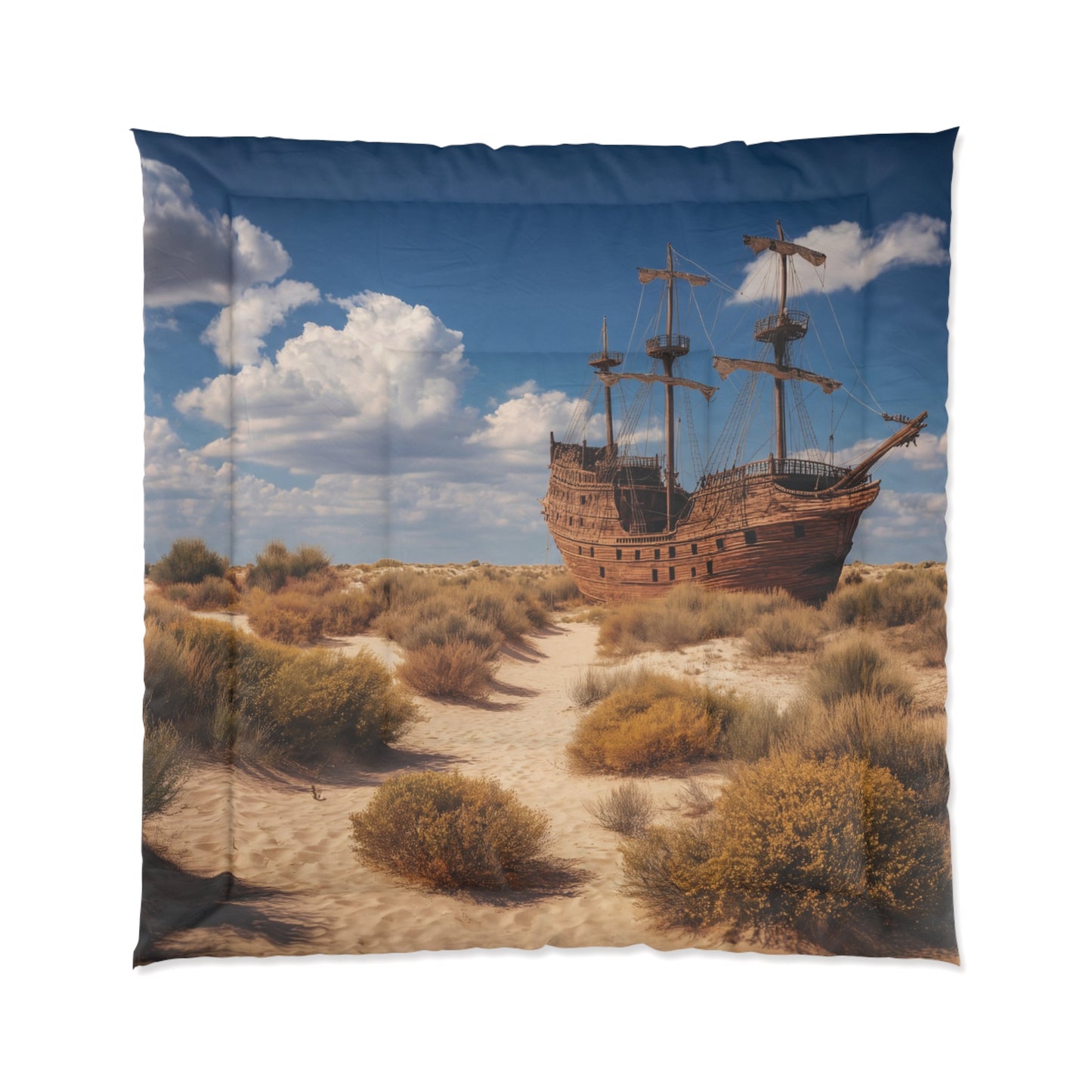 Abandoned Galleon Comforter – Sun-Drenched Desert Mirage
