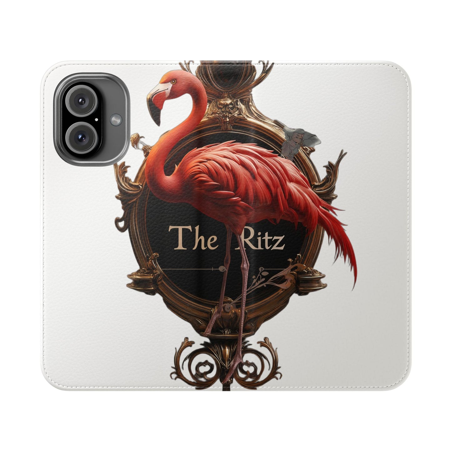 The Ritz Flamingo Flip Cases – Gilded Ornate Frame Art Design