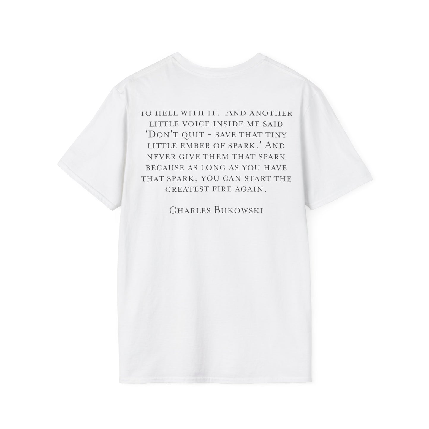 White T-Shirt with Promethean Logo - Burning Man 2023