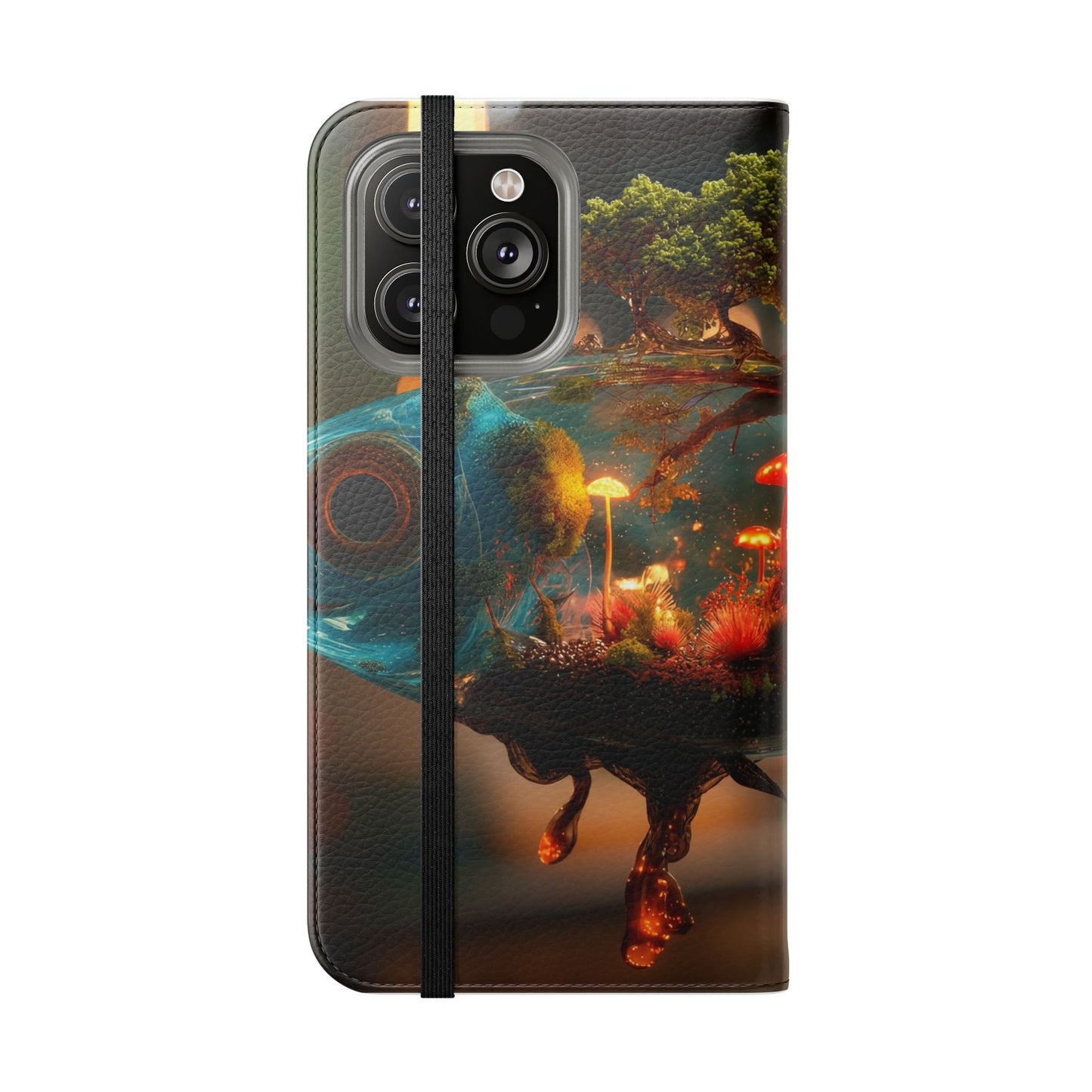 Forest Fish Flip Case – Liquid Glowwood Dreamscape