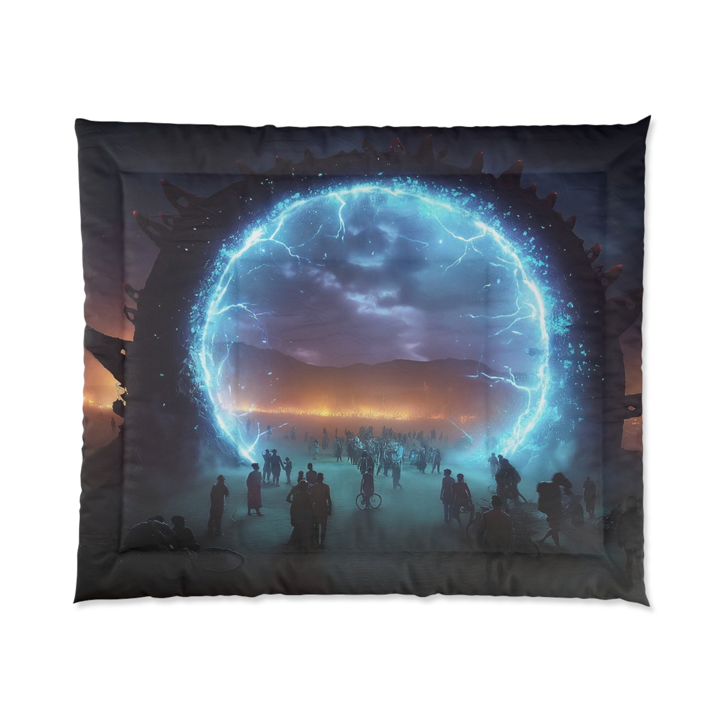 Celestial Portal Comforter – Electric Gateway Dreamscape