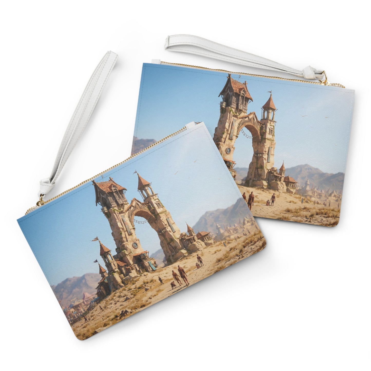 Desert Citadel Clutch Bag – Sun-Swept Ruins of the Forgotten Gate