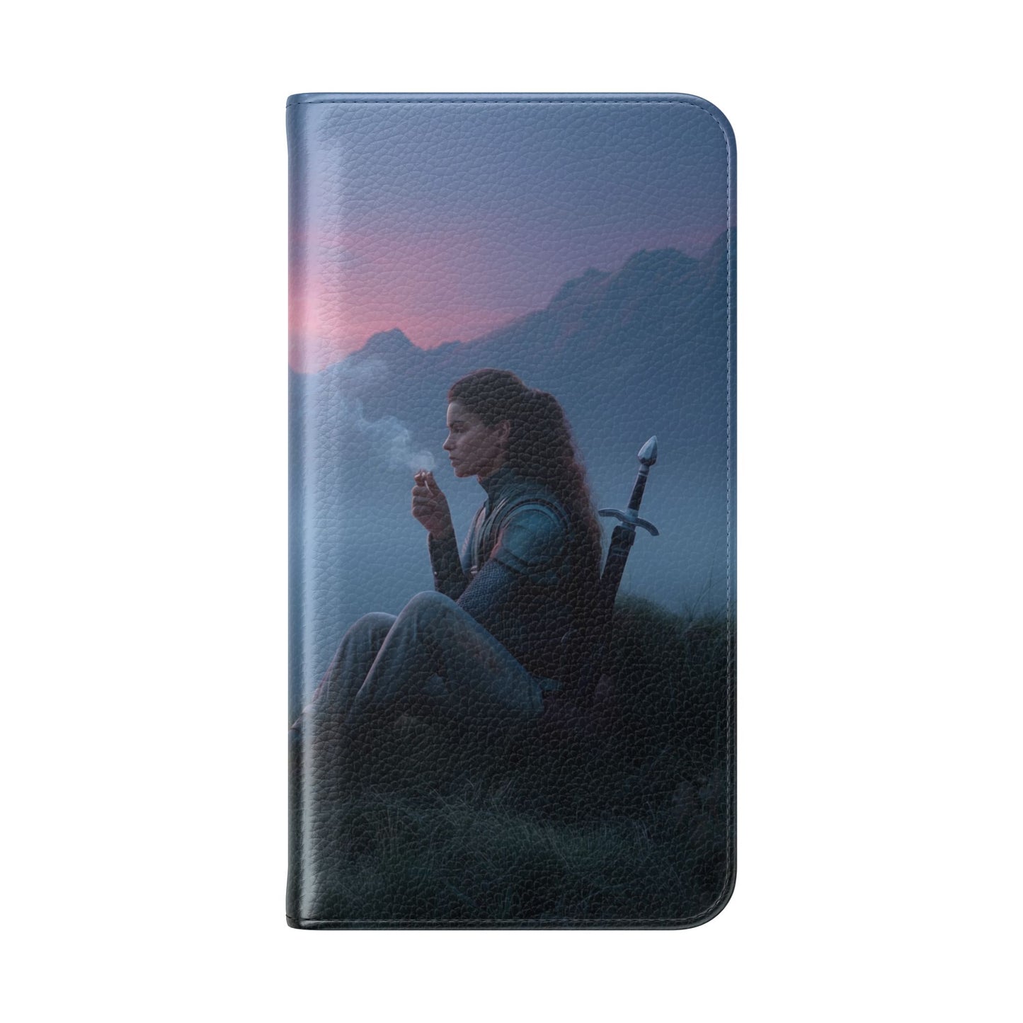 Silent Guardian Flip Cases – Misty Dawn Warrior and Dragon Companion