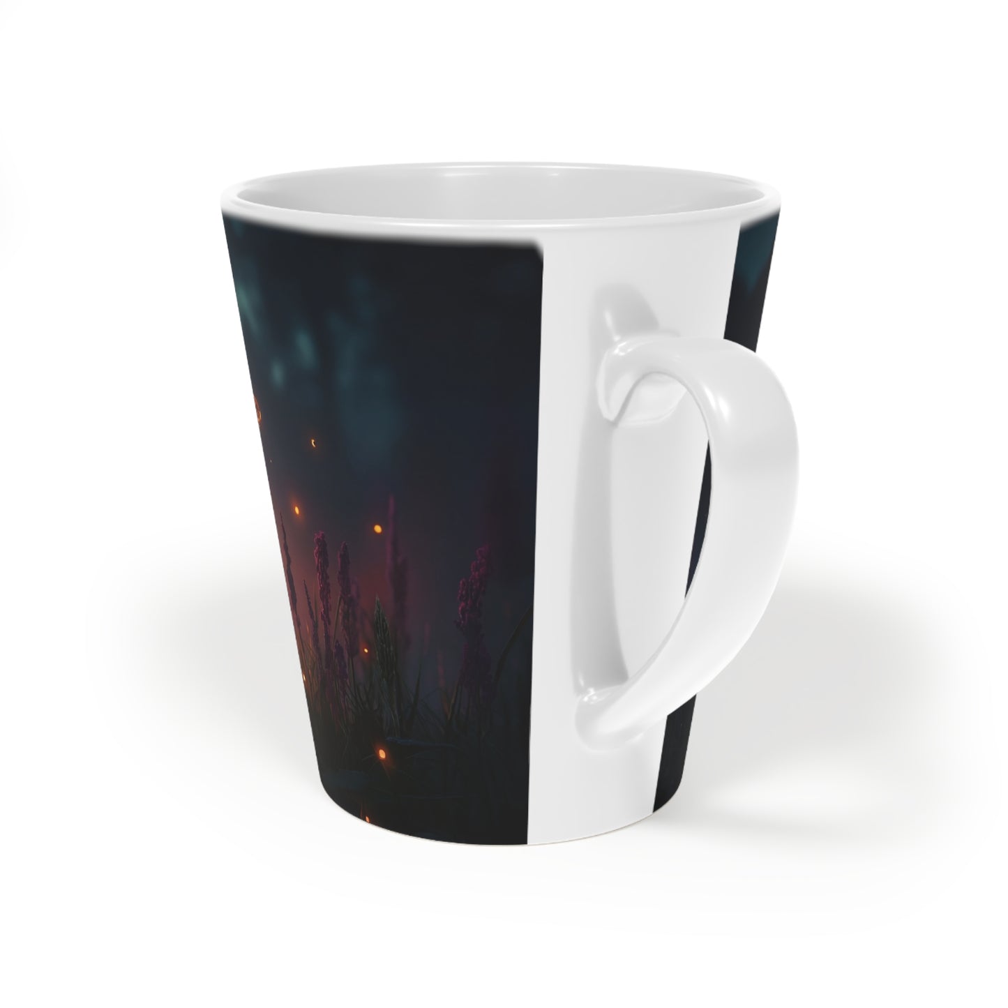 Firefly Dragonfly Latte Mug, 12oz – Twilight Meadow Luminescence