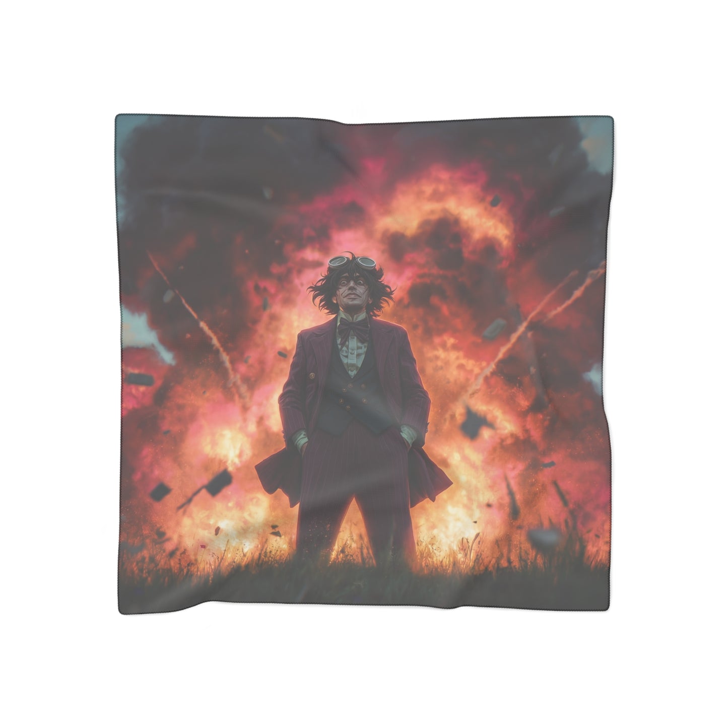 Explosive Goggles Poly Scarf – Crimson Sky Conquest
