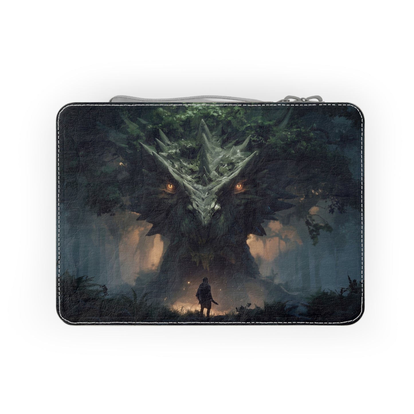 Ancient Forest Dragon Paper Lunch Bag – Whispers of the Verdant Sentinel