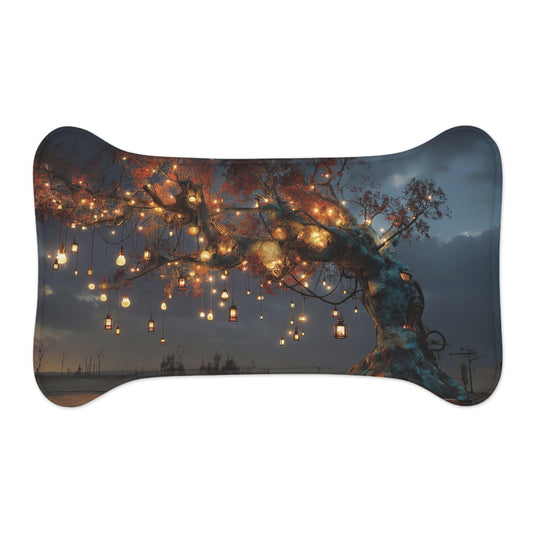 Lantern Tree Pet Feeding Mats – Twilight Grove Warmth