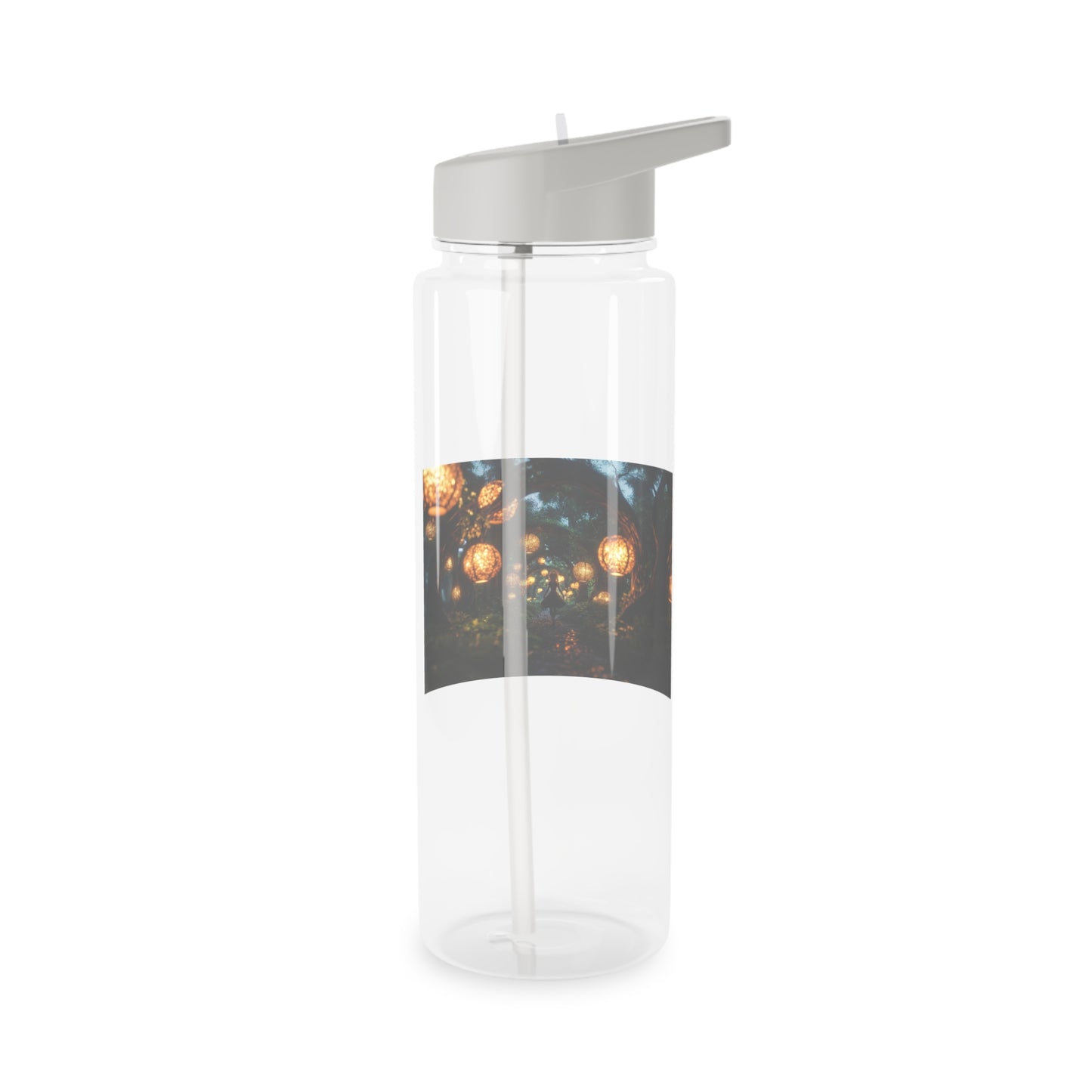 Lantern Tunnel Forest Water Bottle – Glowing Orb Archway Design