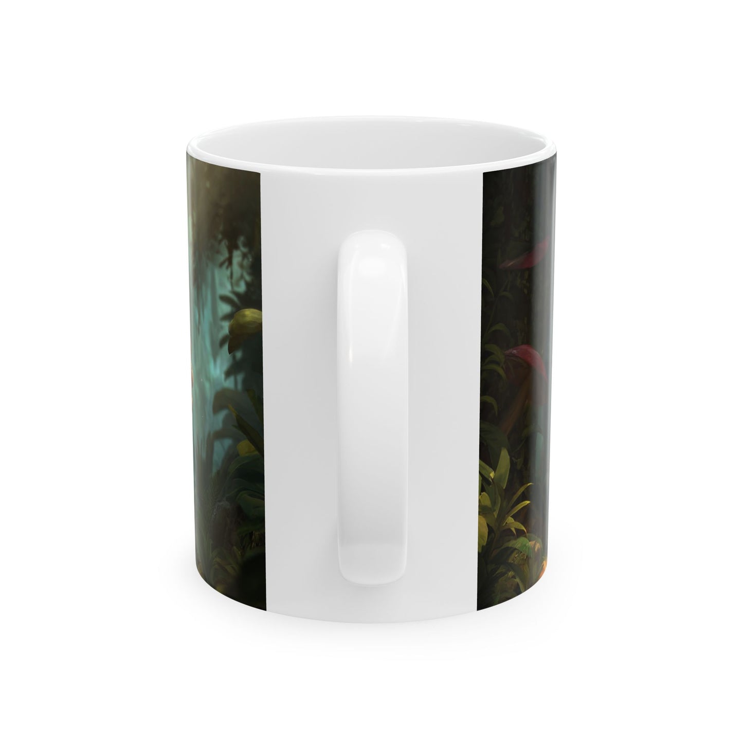 Mushroom Knight Ceramic Mug – Sunlit Jungle Guardian