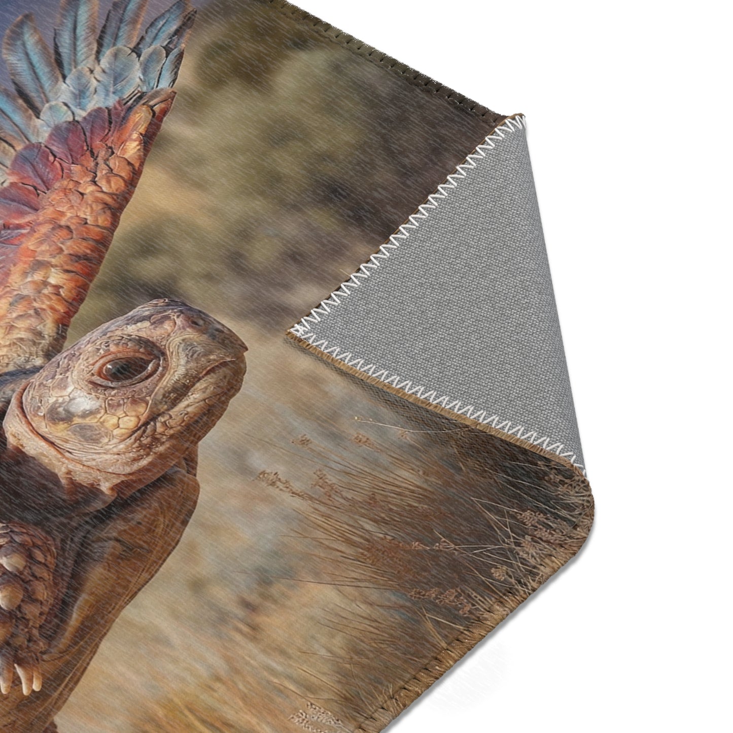Winged Tortoise Area Rug – Desert Sky Guardian