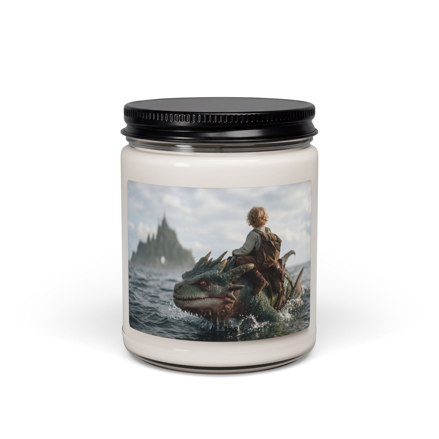 Sea Dragon Rider Scented Soy Candle, 9oz – Whispering Waters of the Forgotten Isle