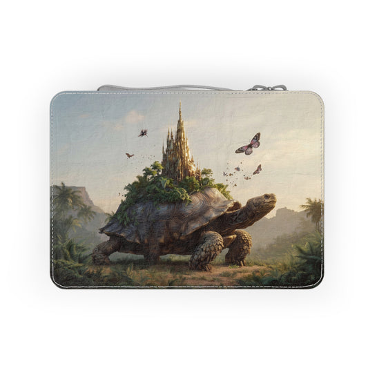 Castle on Tortoise Paper Lunch Bag – Sunset Sanctuary for Tiny Treasures