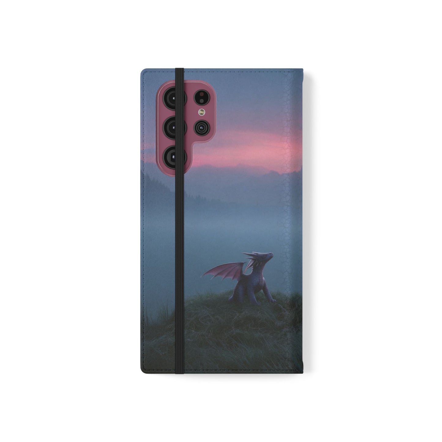 Silent Guardian Flip Cases – Misty Dawn Warrior and Dragon Companion
