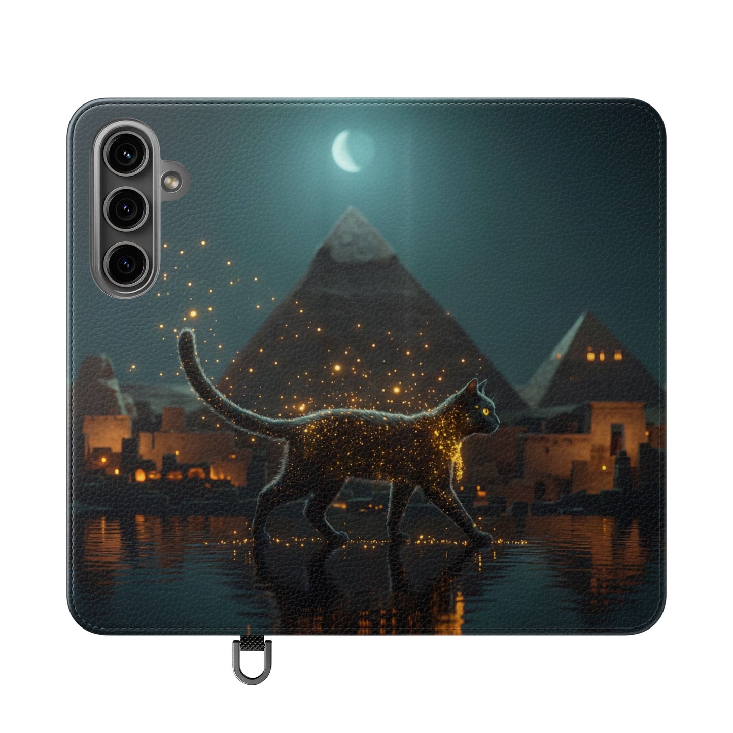 Celestial Vortex Flip Cases – Indigo Cloud Dreamscape