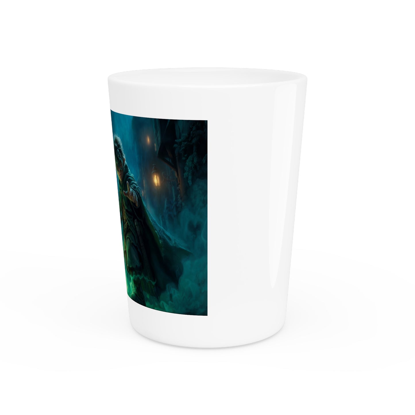 Gnome Sentinel with Green Blade Shot Glass – Cobalt Alley Guardian