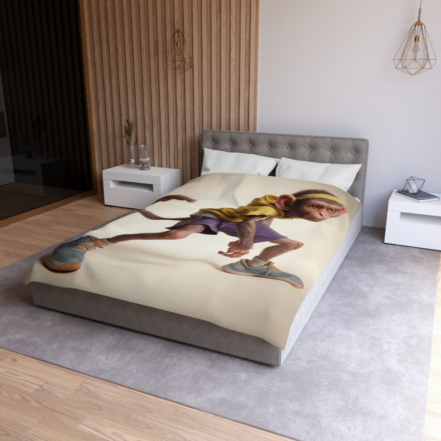 Streetwise Monkey Microfiber Duvet Cover – Urban Jungle Ready Set Go