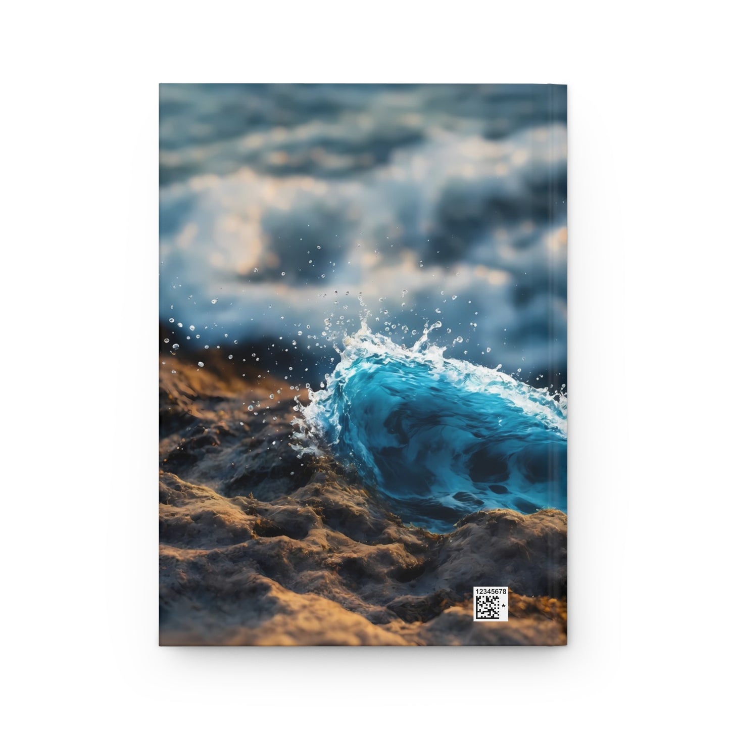 Ocean Wave in Cup Hardcover Journal Matte – Where Sea Meets Stillness