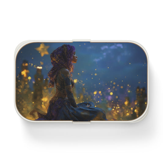 Starlit Scribe Bento Lunch Box – Whispers of the Night Sky