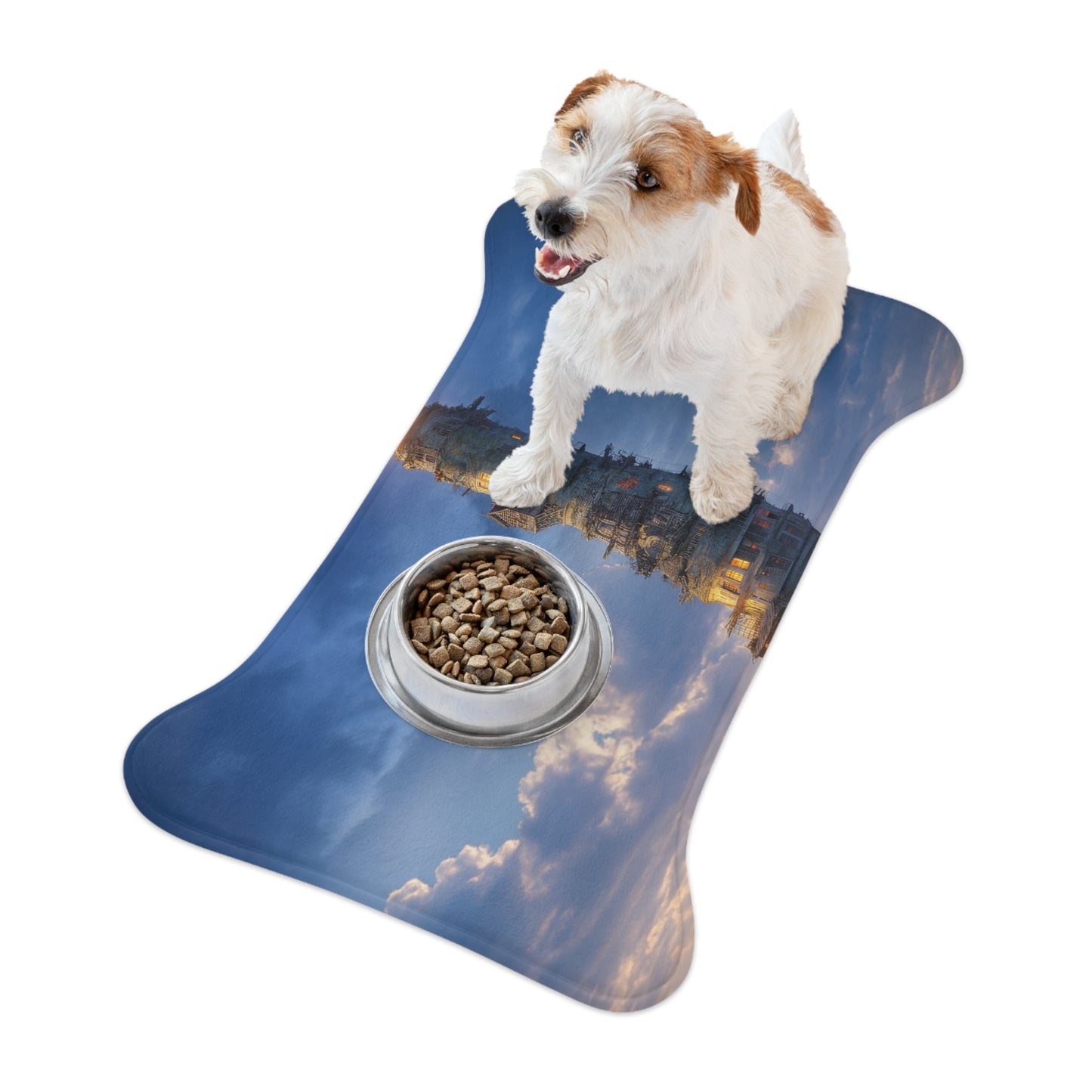 Luminous Sky Tower Pet Feeding Mats – Twilight Beacon for Your Furry Companions