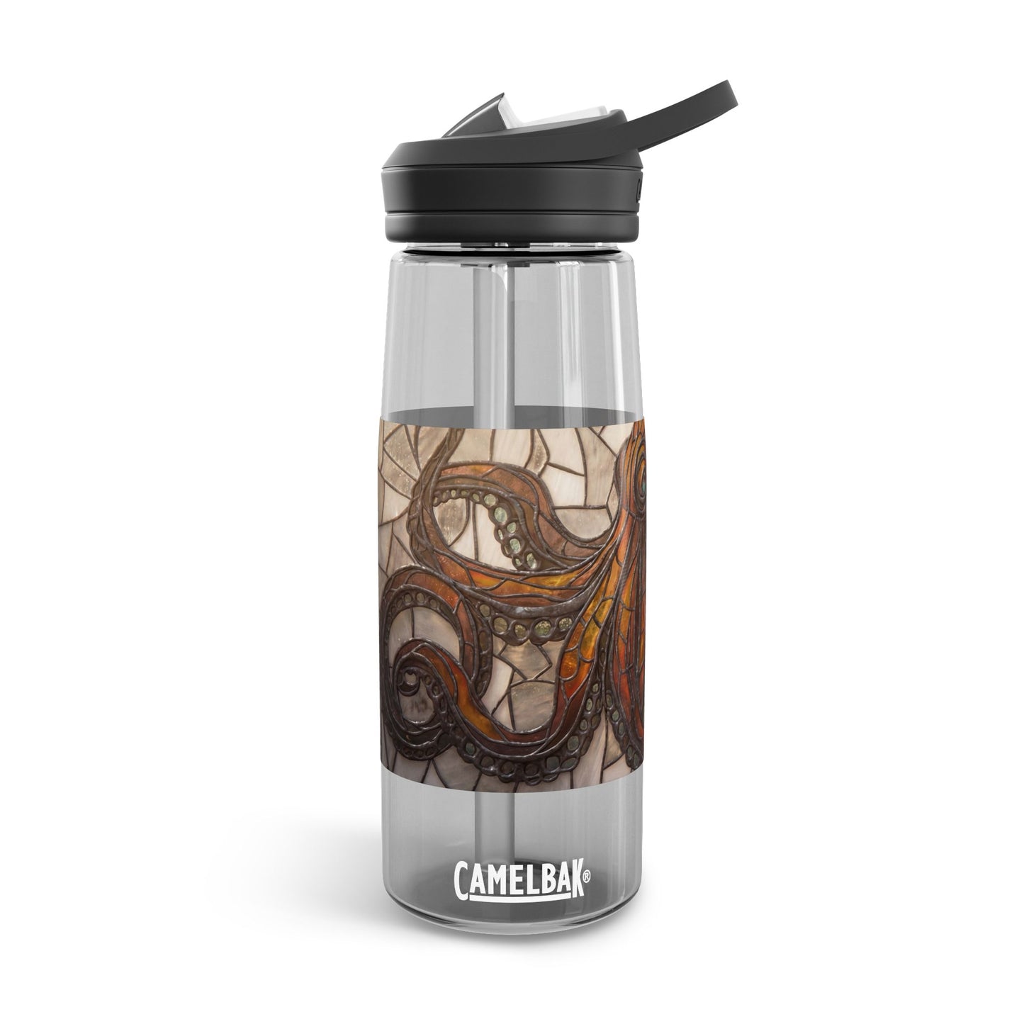 Stained Glass Octopus CamelBak Eddy® Water Bottle, 20oz\25oz – Amber Depths & Copper Currents