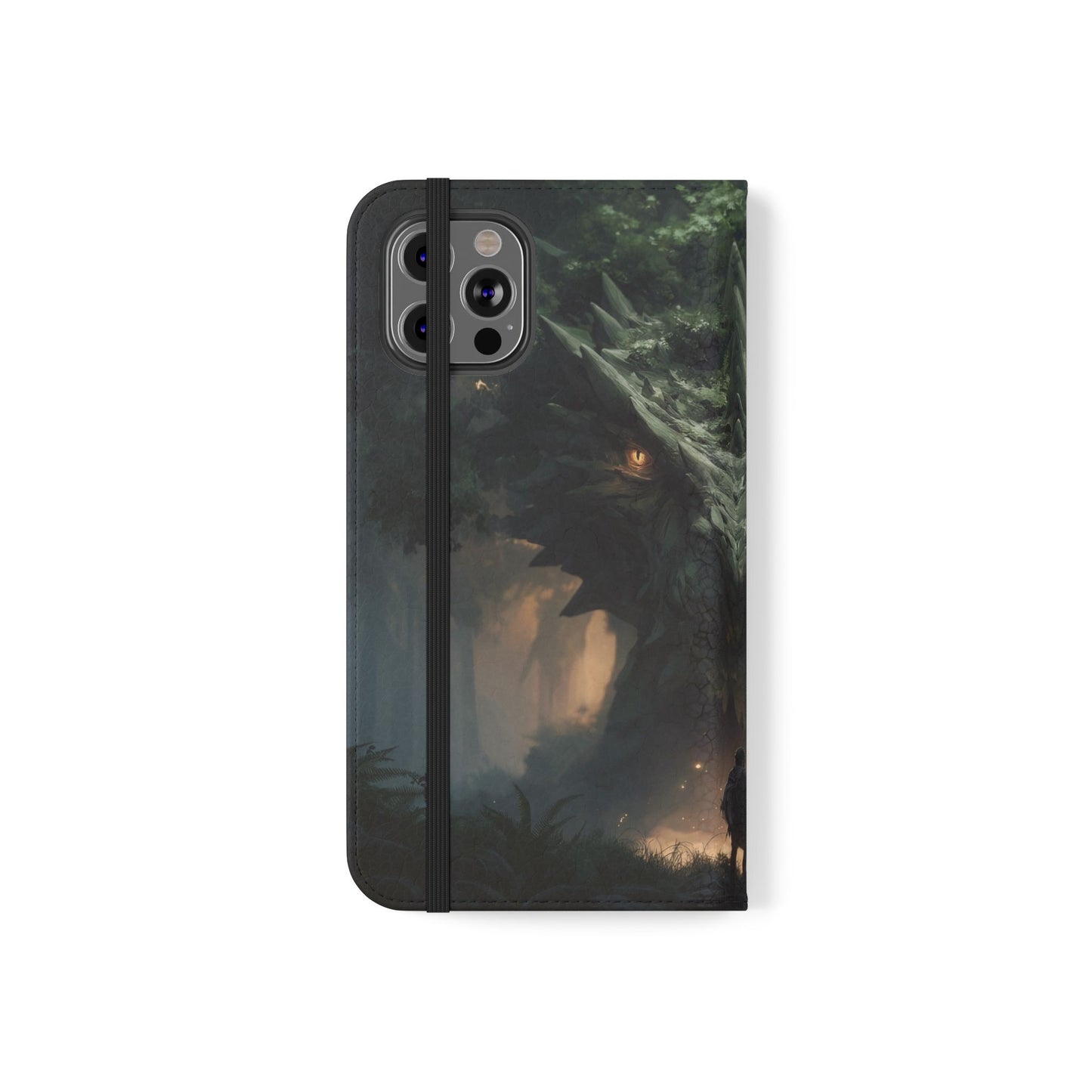 Guardian Beast Flip Cases – Moss-Clad Titan Facing the Wanderer