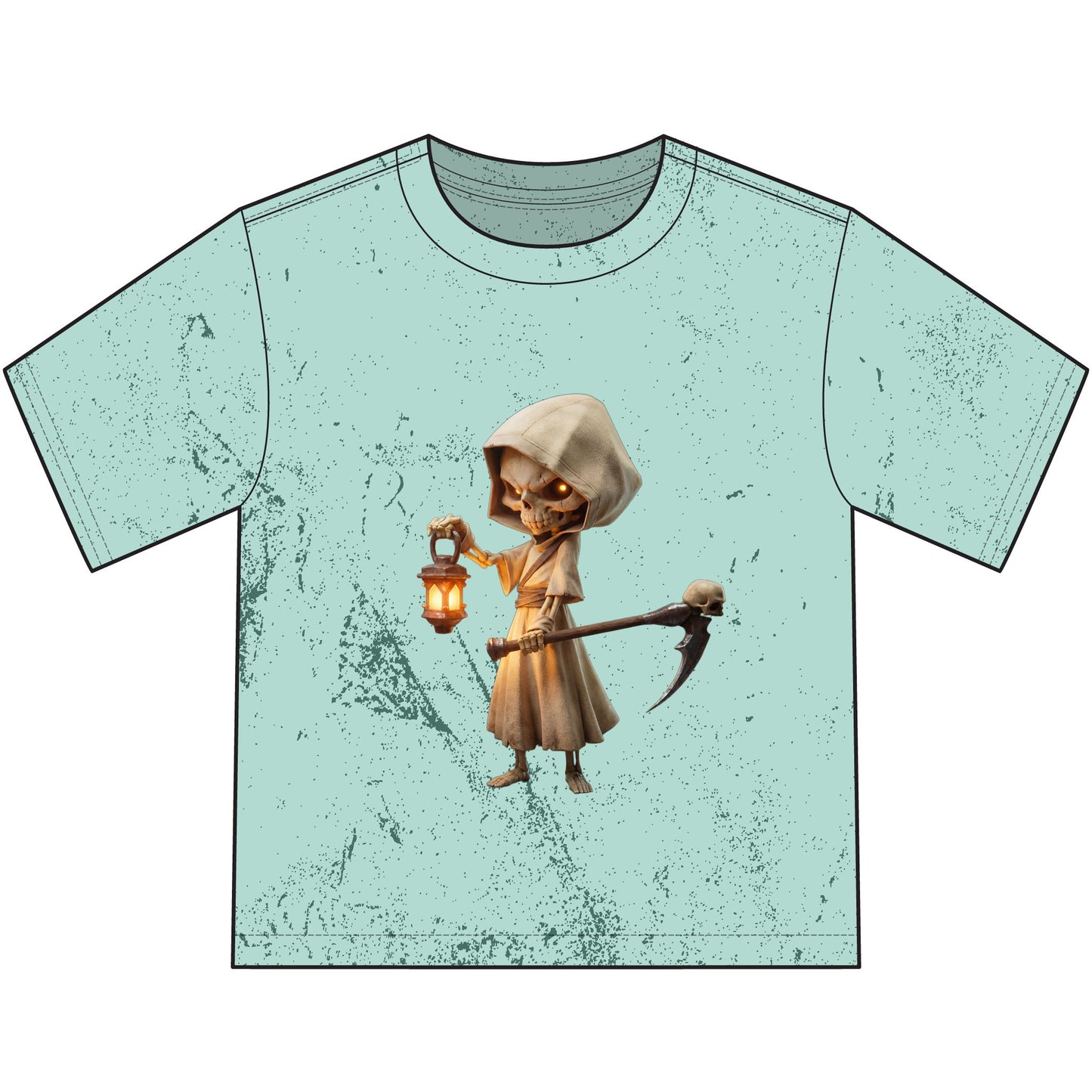 Lantern Sentinel Heavyweight Color Blast Youth T-Shirt – Soft-Hooded Grim Reaper Guardian