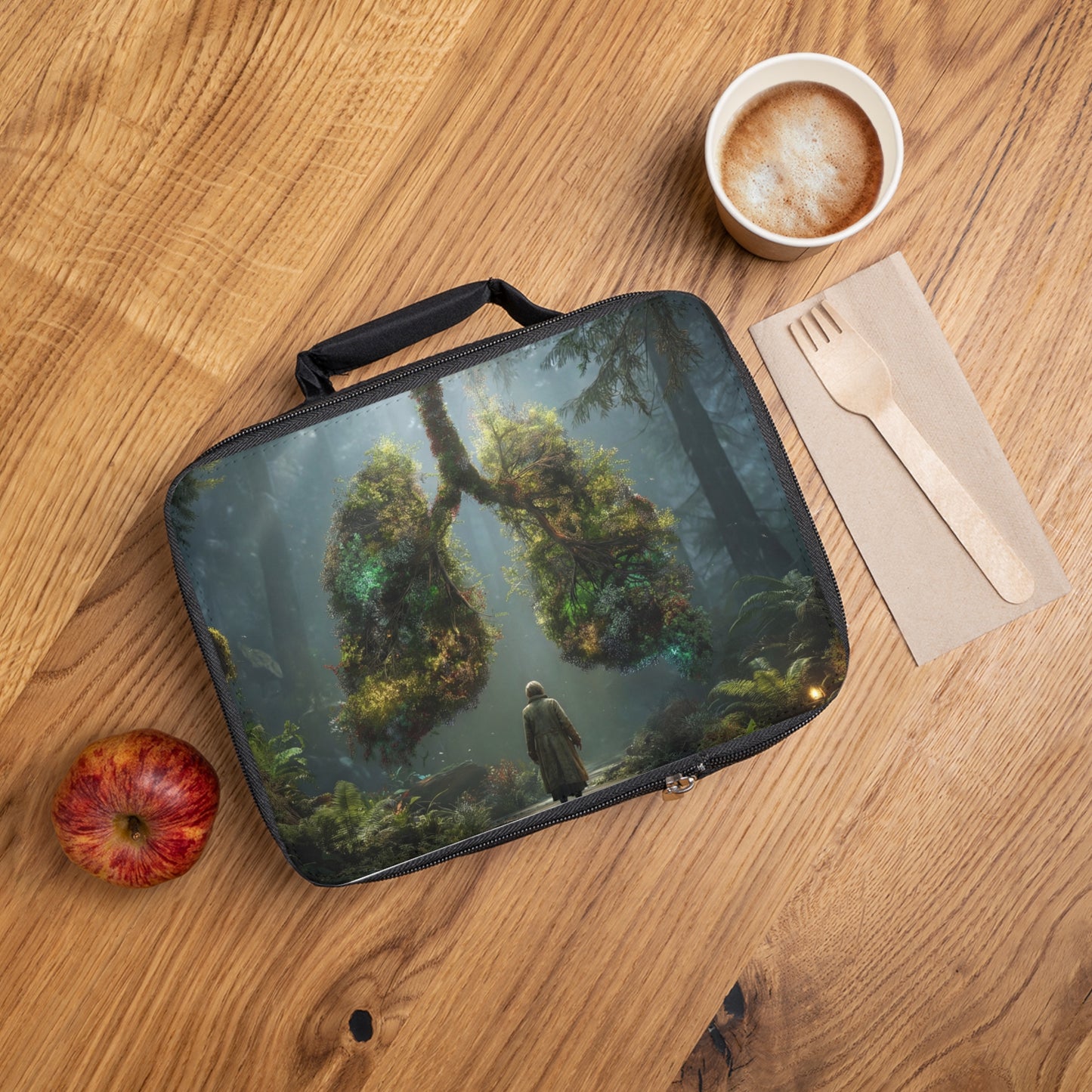 Lungs of the Forest Lunch Bag – Where Breath Becomes Blooming Light