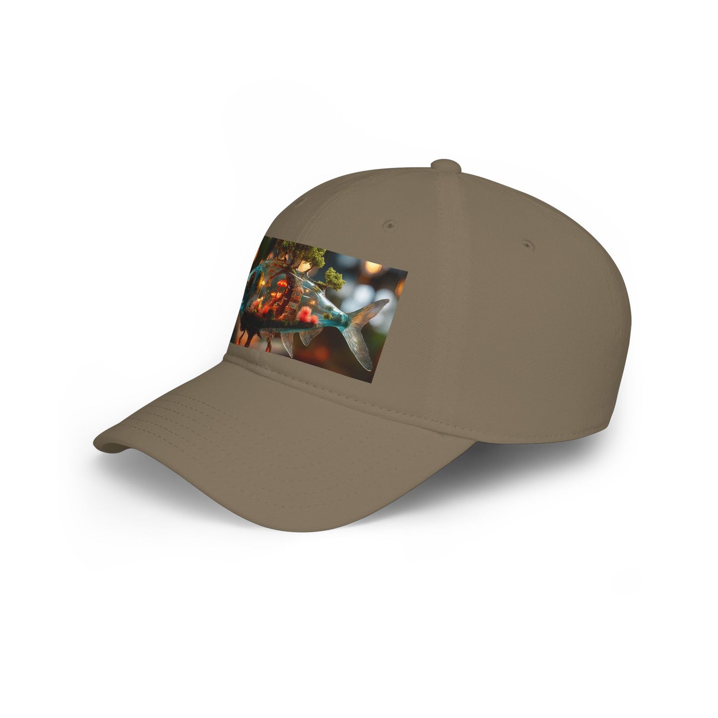 Forest Within Fish Low Profile Baseball Cap – Bioluminescent Underwater Sanctuary