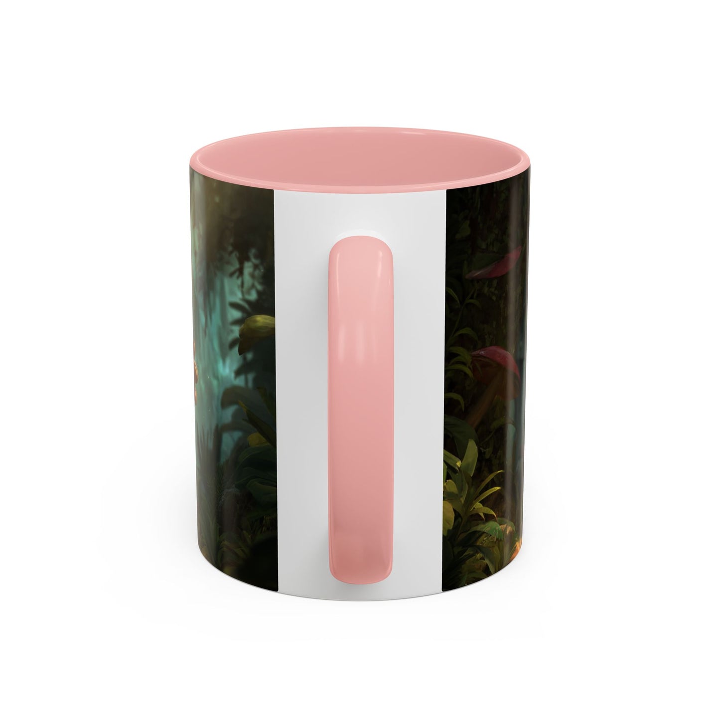 Mushroom Knight Accent Coffee Mug – Verdant Forest Guardian Sentinel