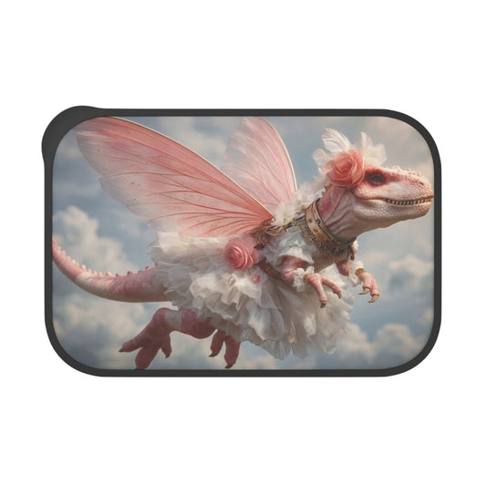 Rose-Adorned Winged Dinosaur PLA Bento Box with Band and Utensils – Skybound Couture