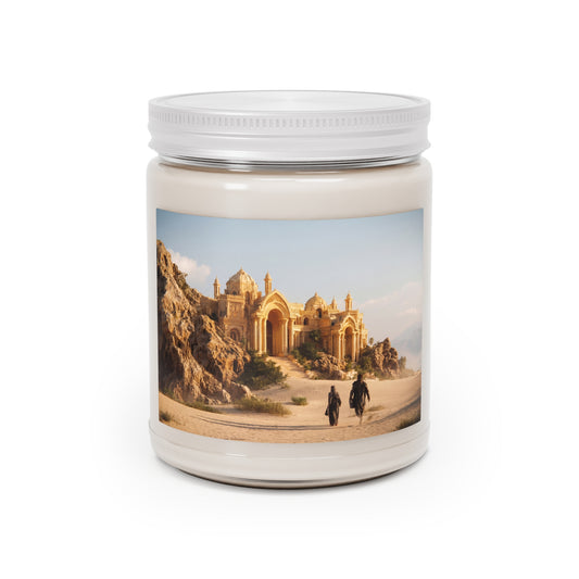 Desert Oasis Palace Scented Soy Candles with White Lid, 9oz – Golden Hour Pilgrimage