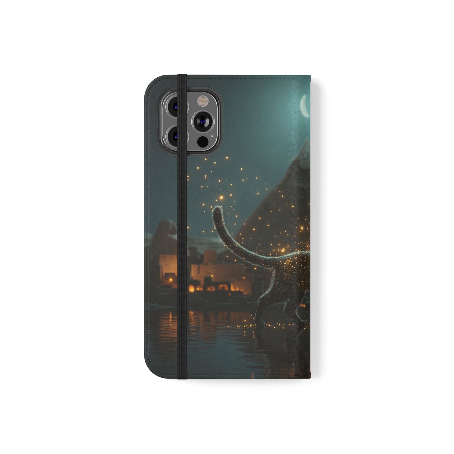 Celestial Vortex Flip Cases – Indigo Cloud Dreamscape