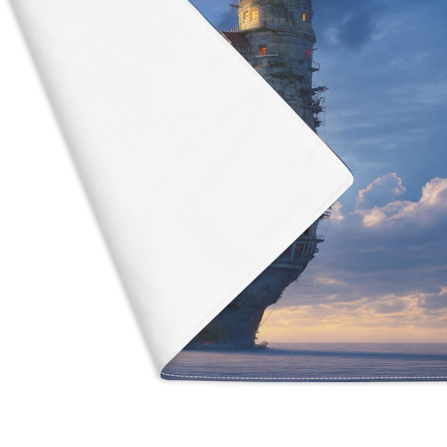 Skyborne Lighthouse Placemat – Twilight Beacon Over Whispering Seas